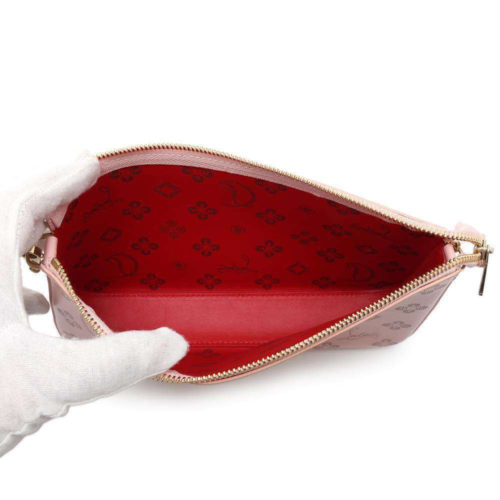 CHRISTIAN LOUBOUTIN Clutch Bag Rubira Zip-up Leather 3225038 2way Chain Shoulder - Picture 5 of 14